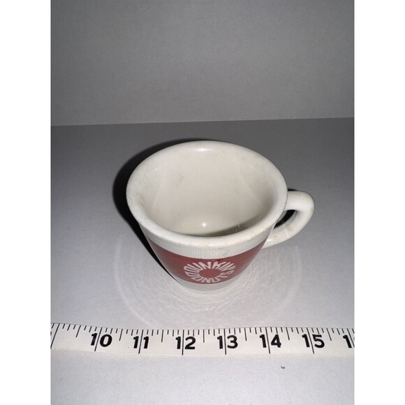 DUNKIN DONUTS VINTAGE COFFEE CUP Pink Stripe Logo Jackson China Restaurant Ware - Picture 2 of 6